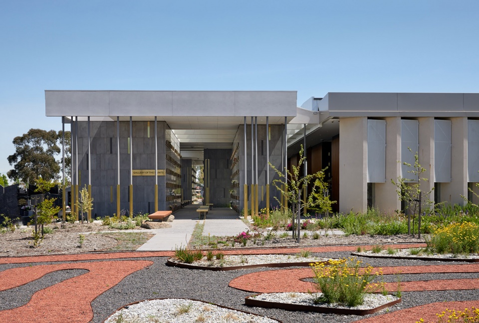gallery of the saints mausoleum extension australia by bent architecture