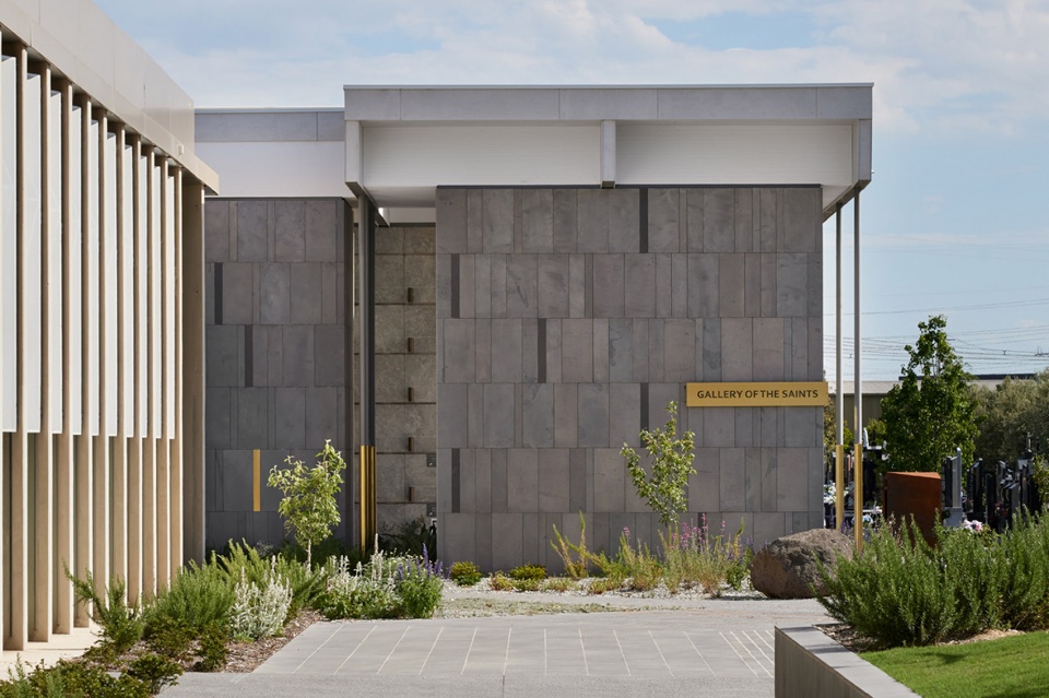 gallery of the saints mausoleum extension australia by bent architecture
