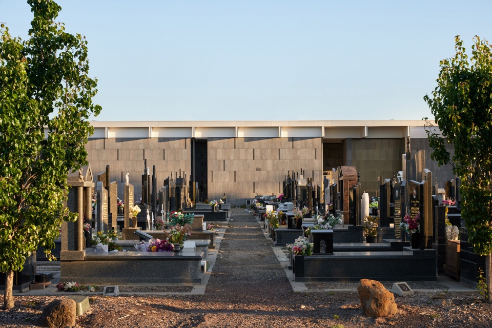 gallery of the saints mausoleum extension australia by bent architecture