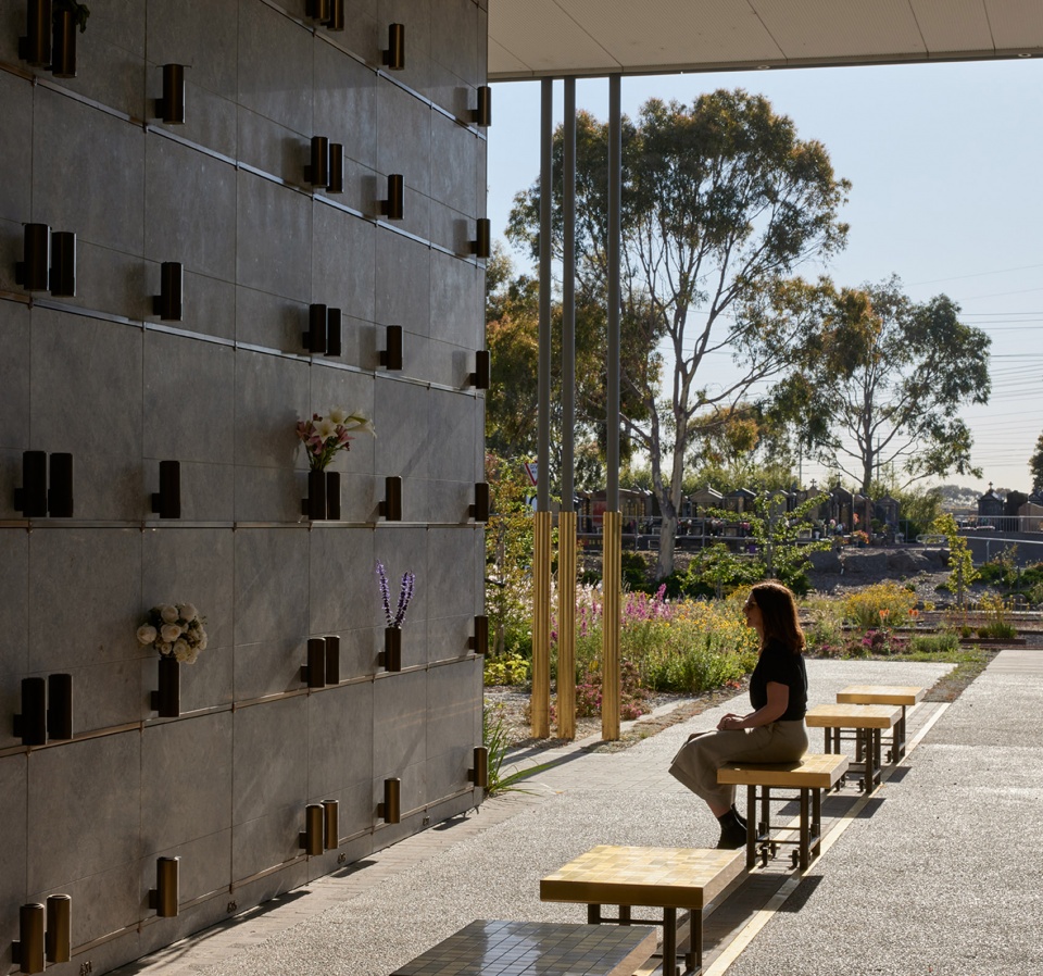 gallery of the saints mausoleum extension australia by bent architecture