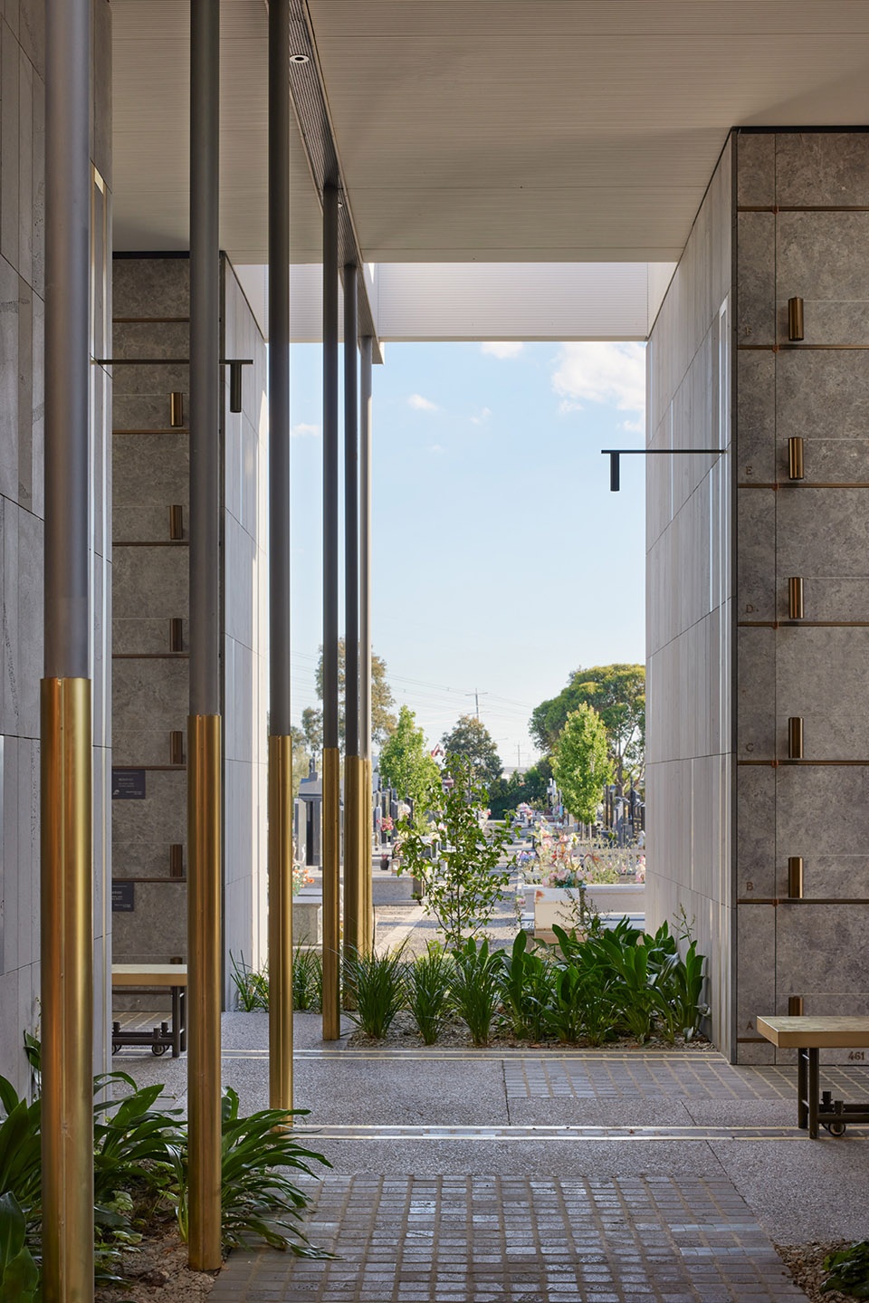 gallery of the saints mausoleum extension australia by bent architecture
