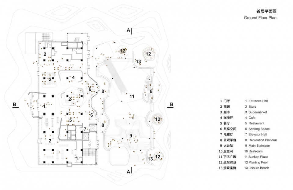 MAT Mobile Joy city 06 plan 1F 首层平面图 1500px