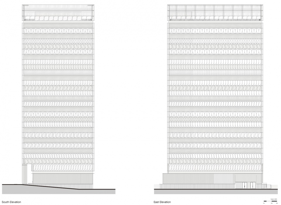 heungkuk tower busan south korea by mecanoo