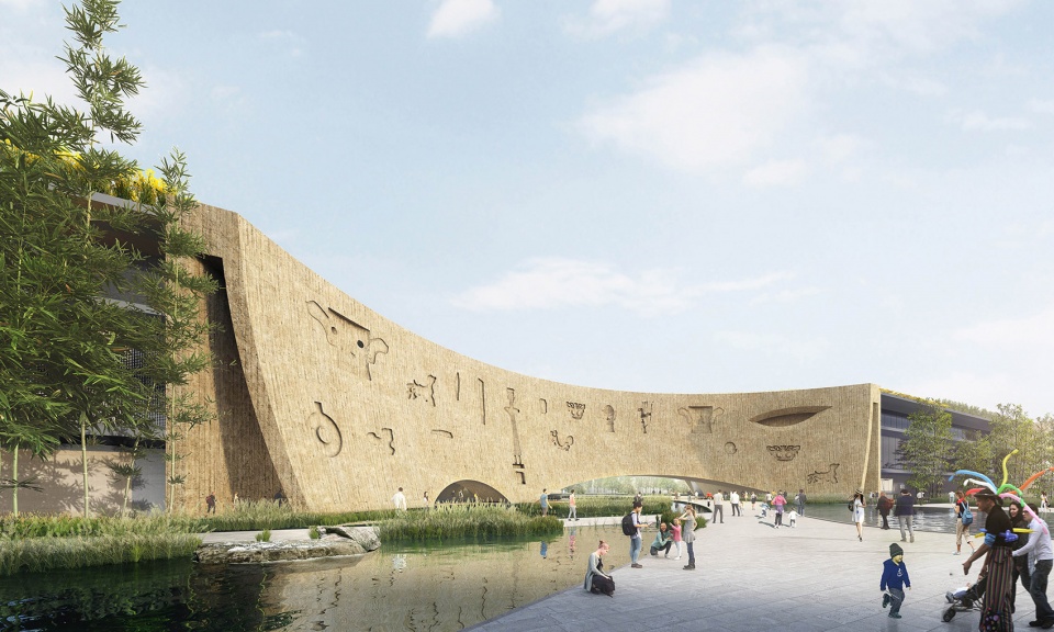 design proposal for sanxingdui museum of ancient shu relics by china architecture design and research group