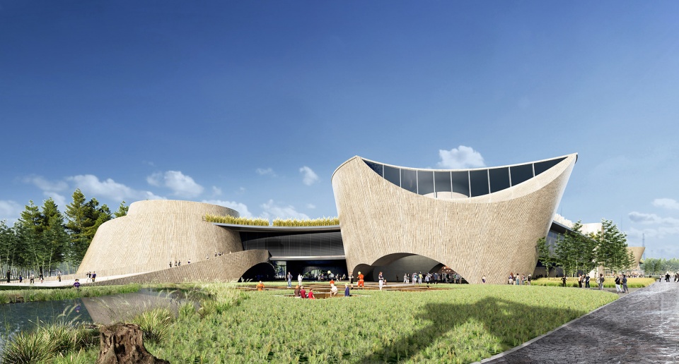 design proposal for sanxingdui museum of ancient shu relics by china architecture design and research group