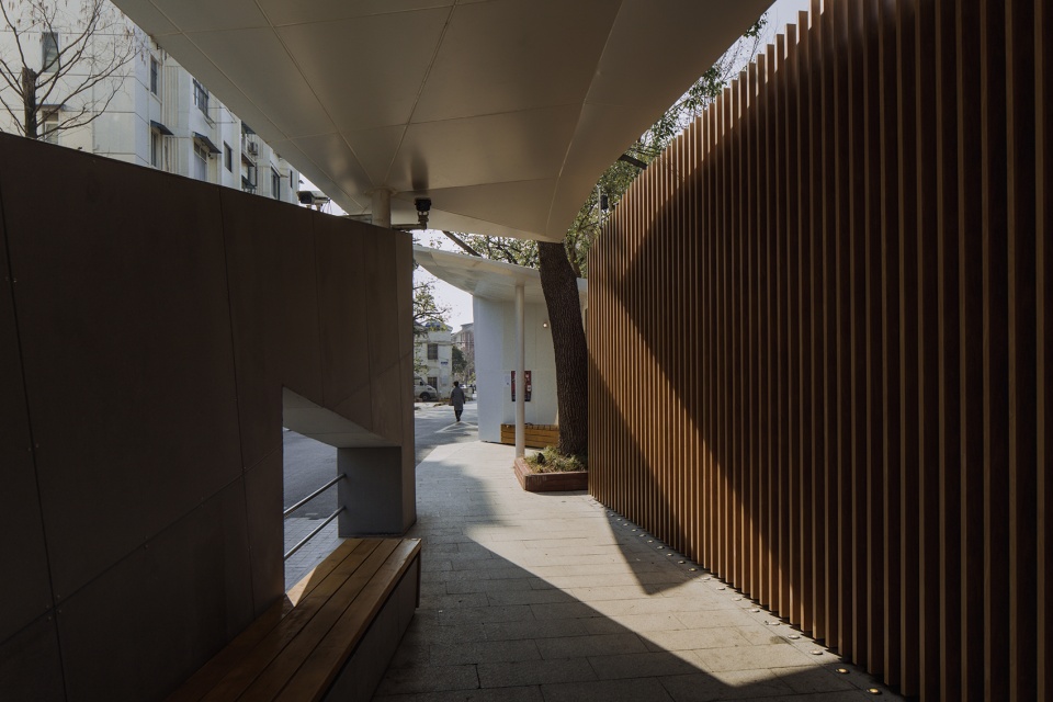 white tangram micro renovation of east china formal university no 1 village residential quarter entrance china by atelier diameter