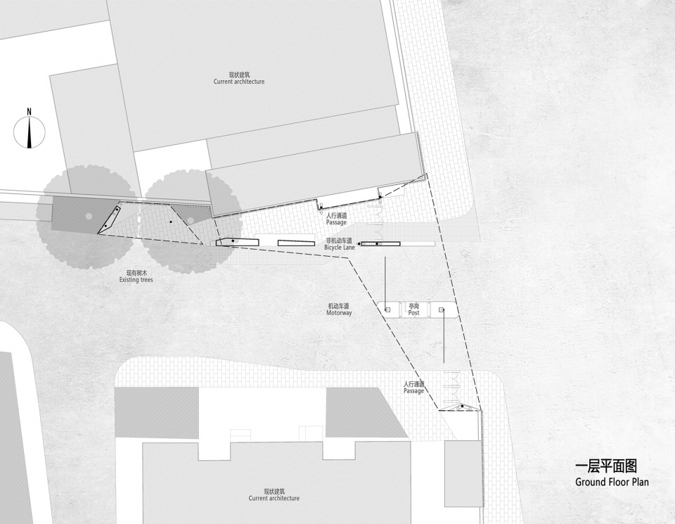 white tangram micro renovation of east china formal university no 1 village residential quarter entrance china by atelier diameter