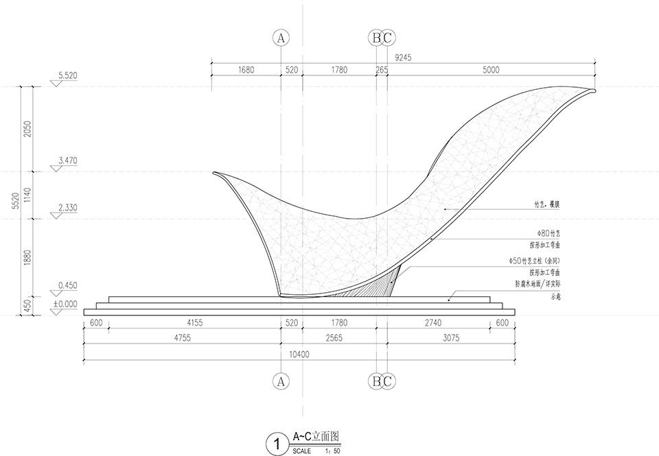 Surging Post station in the bamboo forest by Shenzhen Beryl Environmental Art Design Engineering Co Ltd