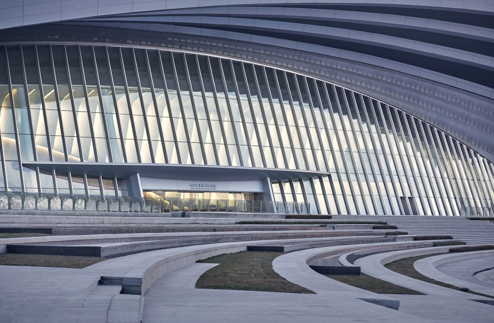 yancheng yellow sea wetland museum china by dushe architectural design