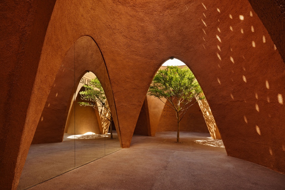 sustainable austrian expo pavilion by querkraft architekten