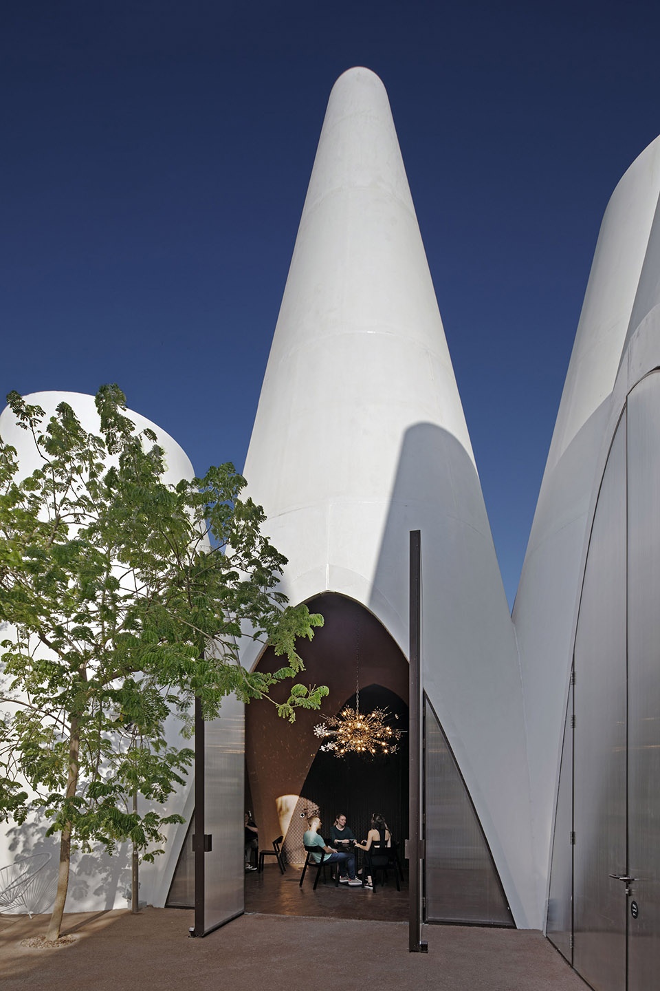 sustainable austrian expo pavilion by querkraft architekten
