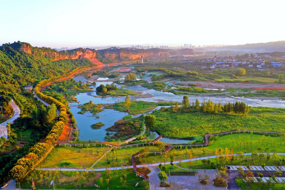 宜昌黄柏河湿地公园图片