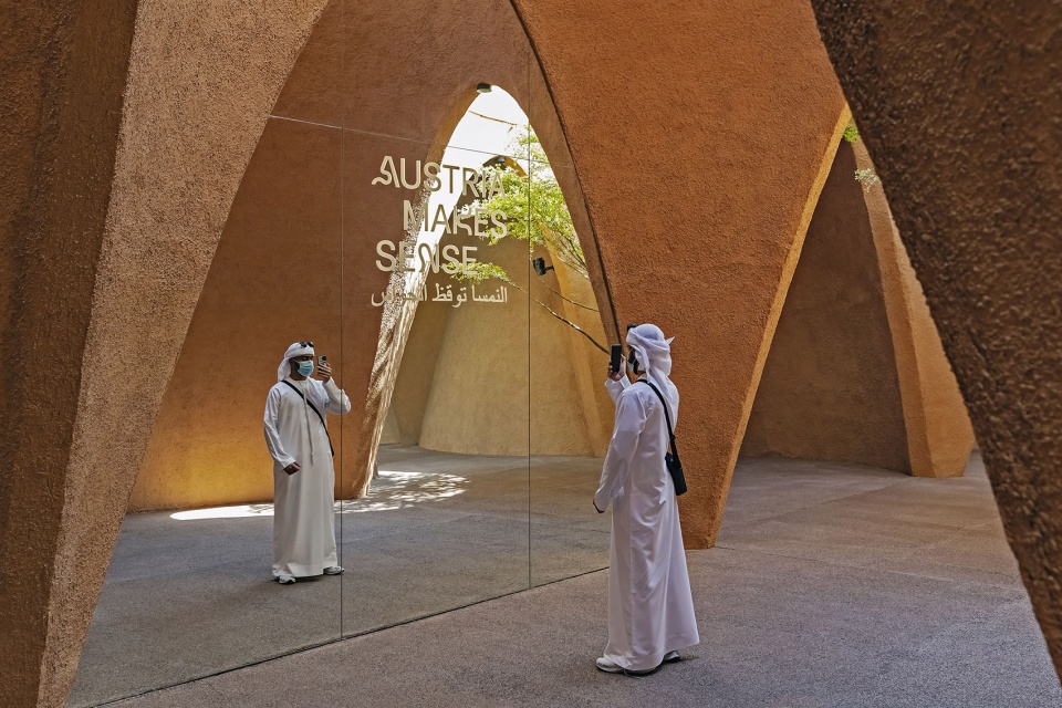 sustainable austrian expo pavilion by querkraft architekten