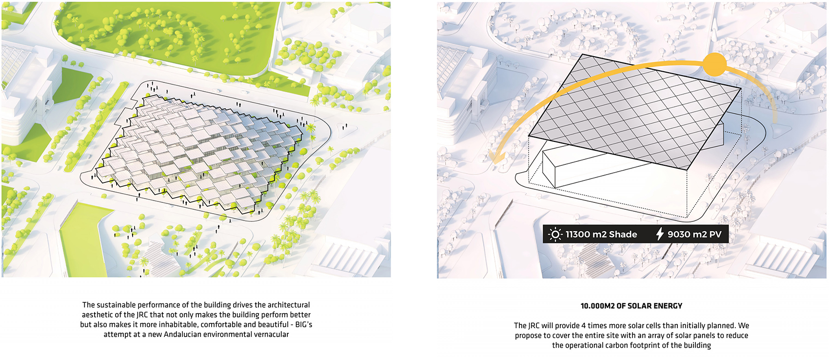 bigs solar cupola wins design competiton for new european commission research center in seville