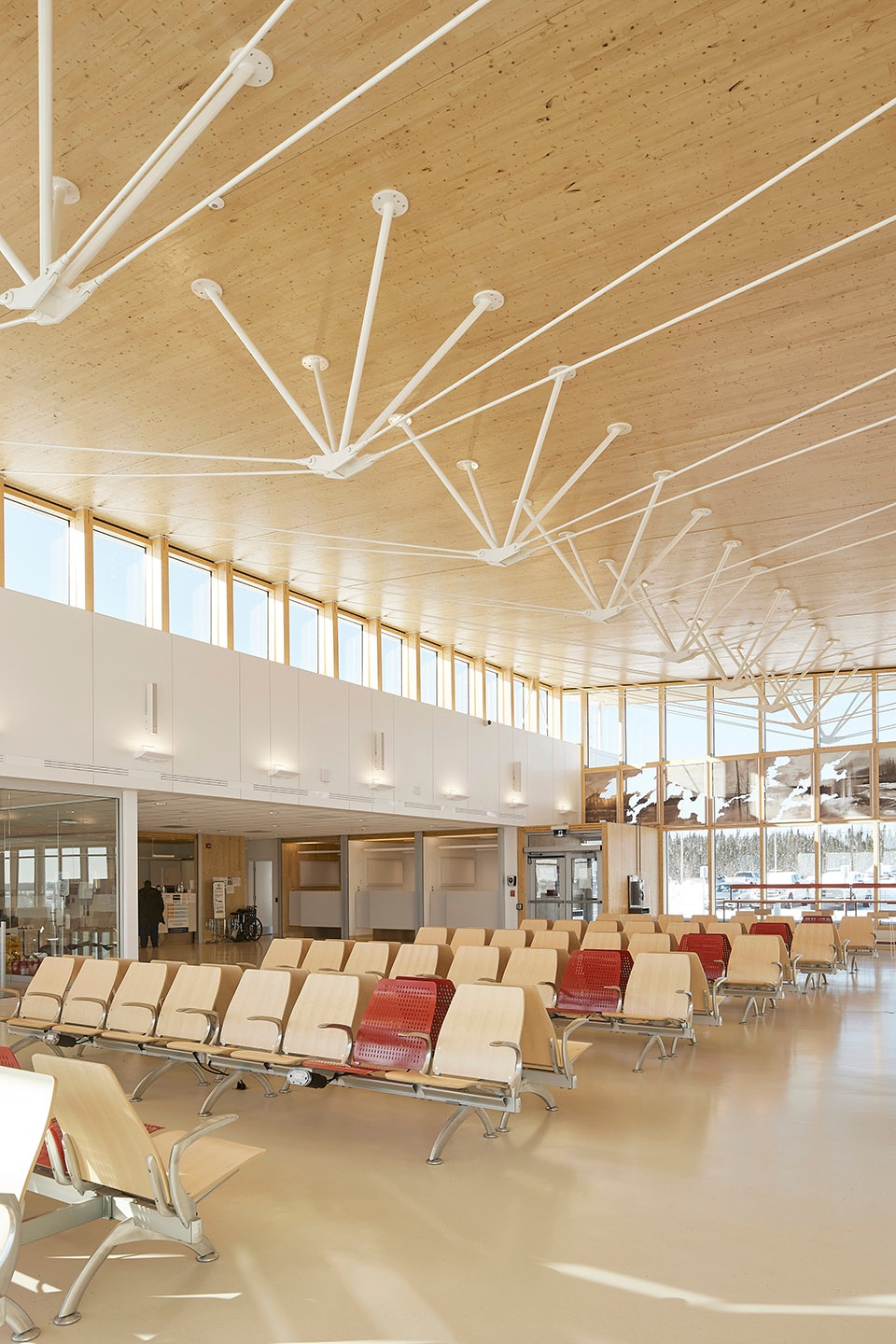 a new terminal building for the chibougamau chapais airport canada by evoq artcad in joint venture
