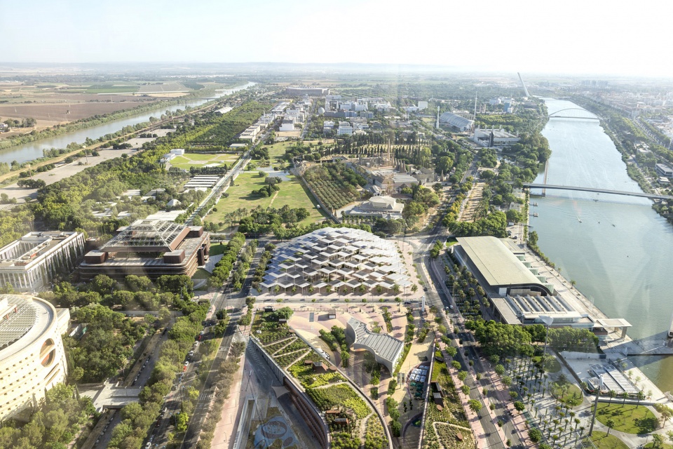 bigs solar cupola wins design competiton for new european commission research center in seville