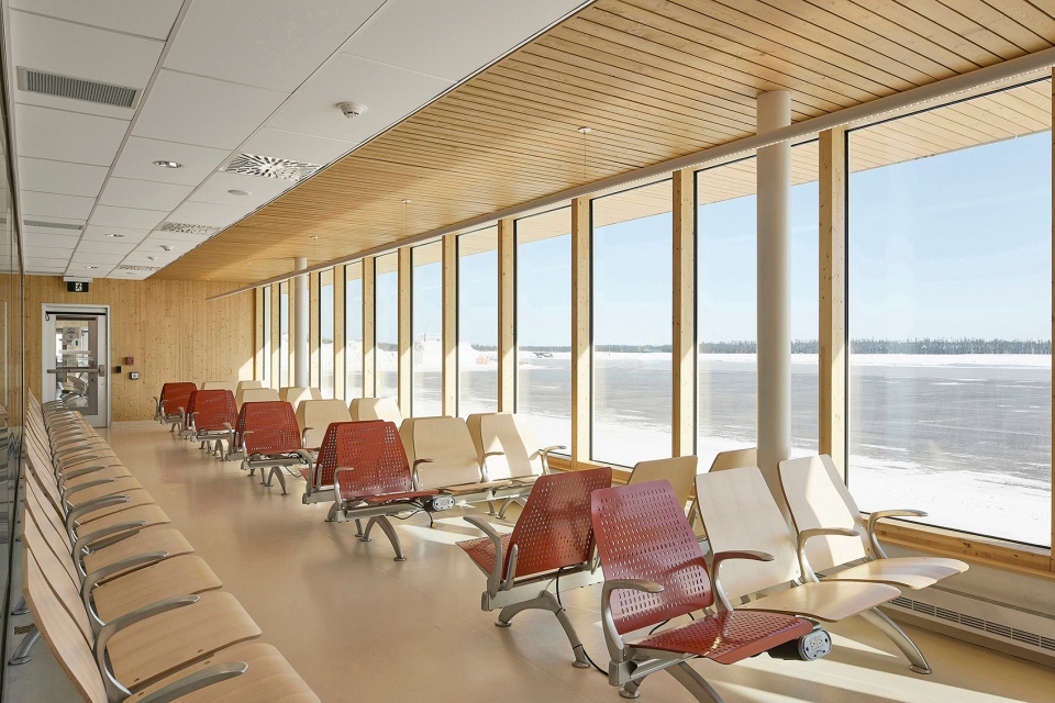a new terminal building for the chibougamau chapais airport canada by evoq artcad in joint venture