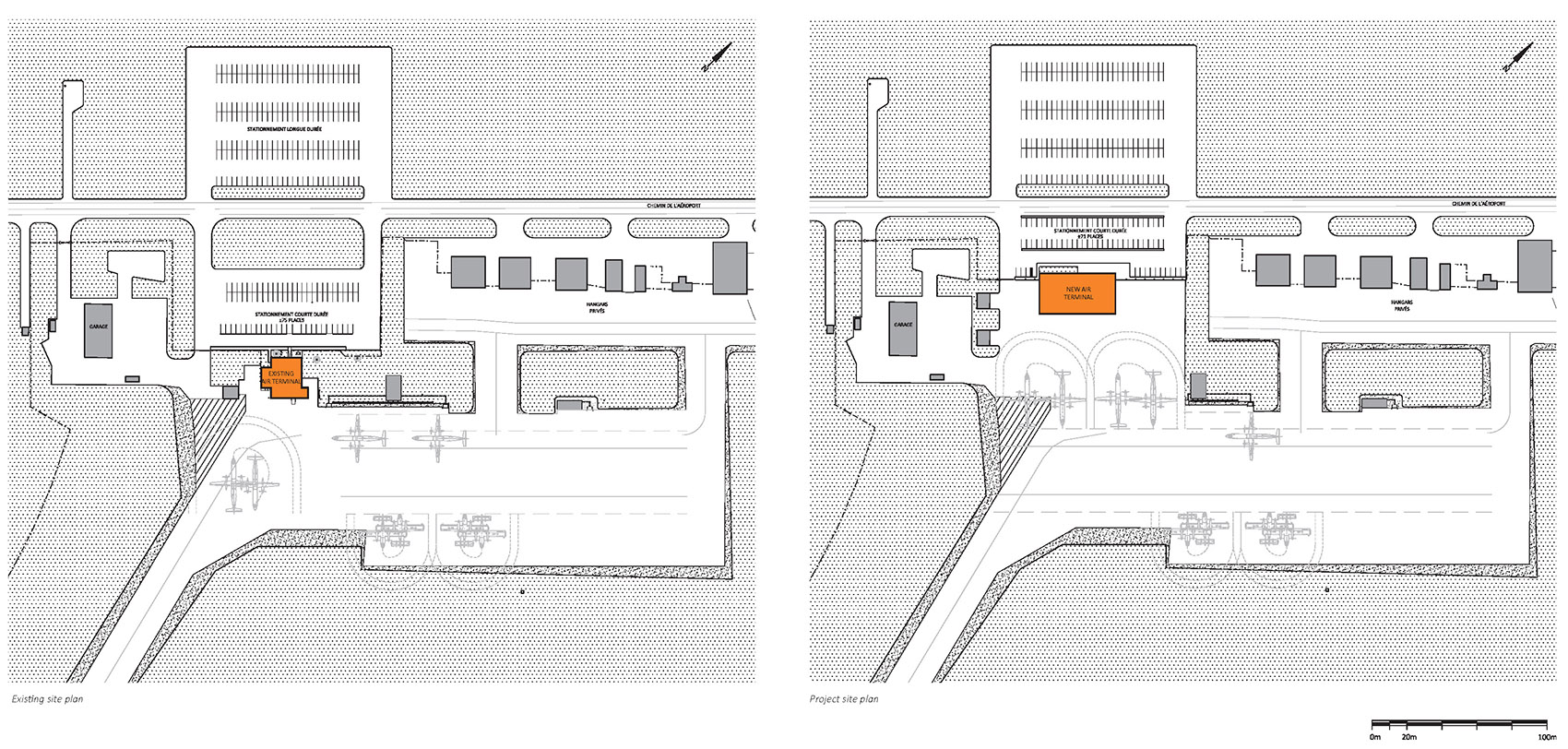 a new terminal building for the chibougamau chapais airport canada by evoq artcad in joint venture