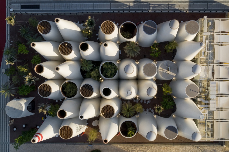 sustainable austrian expo pavilion by querkraft architekten