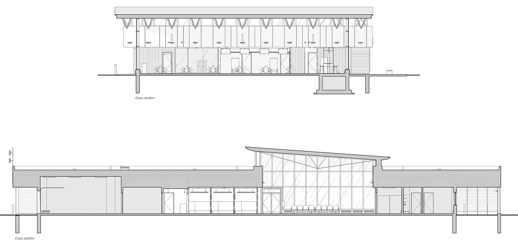 a new terminal building for the chibougamau chapais airport canada by evoq artcad in joint venture