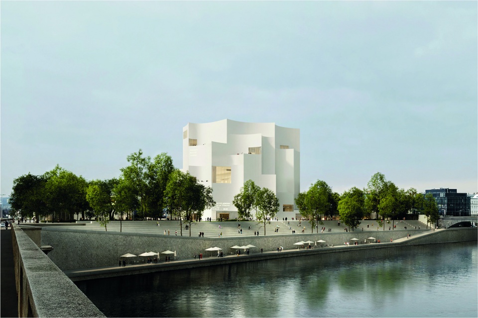 big won the competition for the pragues vltava philharmonic hall