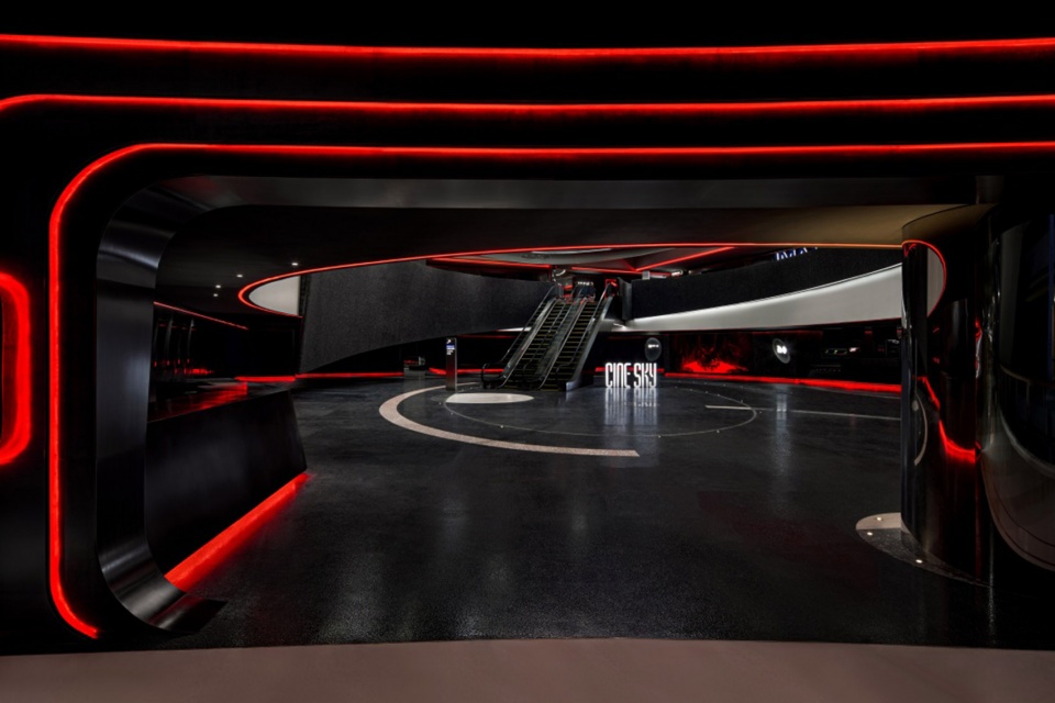 Longgang Vanke Plaza CINESKY Cinema China by Oft Interiors