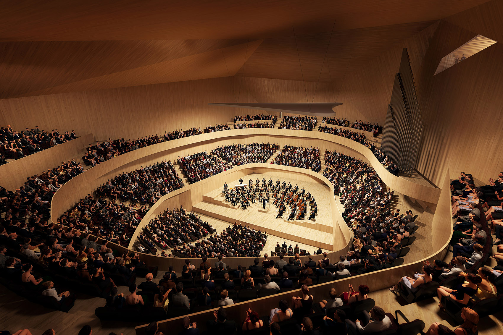 BIG Won The Competition For The Prague’s Vltava Philharmonic Hall - 谷德设计网