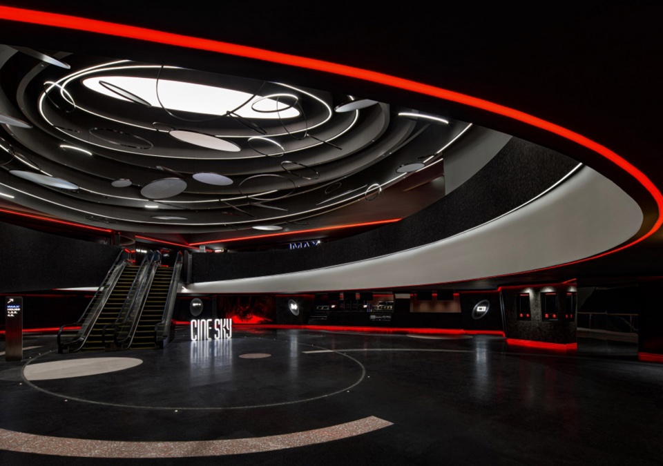 Longgang Vanke Plaza CINESKY Cinema China by Oft Interiors