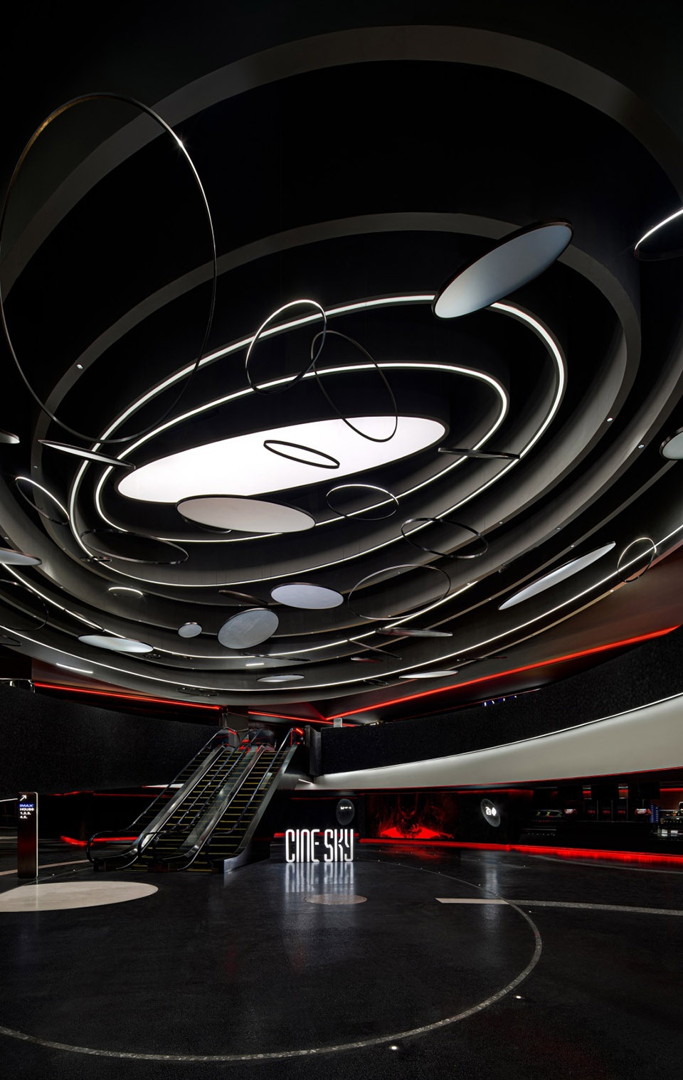 Longgang Vanke Plaza CINESKY Cinema China by Oft Interiors