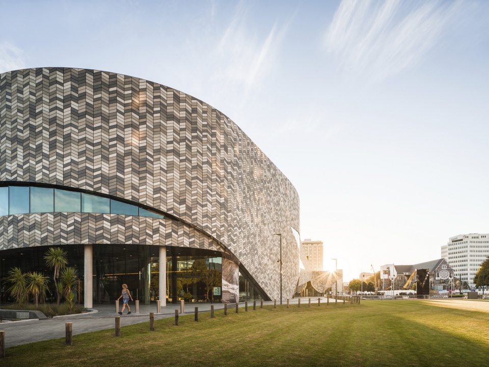 te pae christchurch convention and exhibition centre by woods bagot