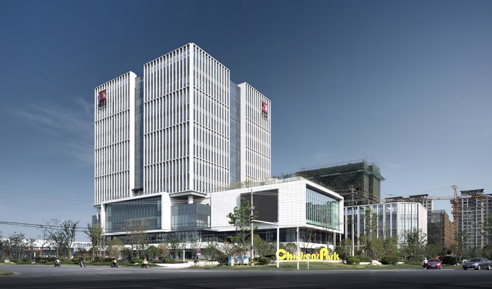 e cube development center china by gen architects