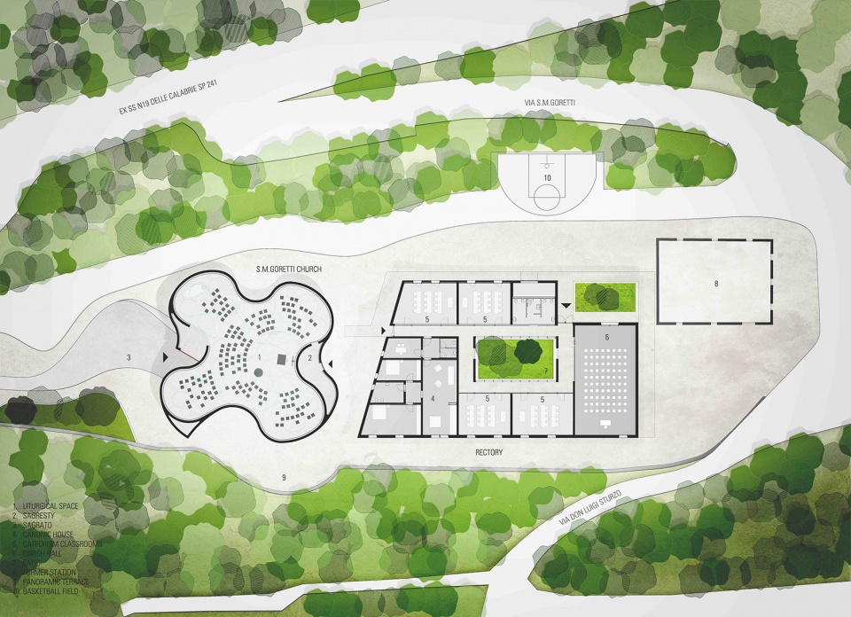 The church of Santa Maria Goretti by Mario Cucinella Architects