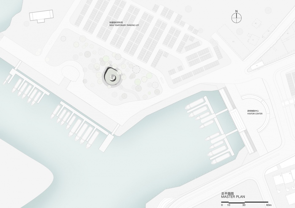 lakeside rest station landscape public toilet of liangzi lake by upa