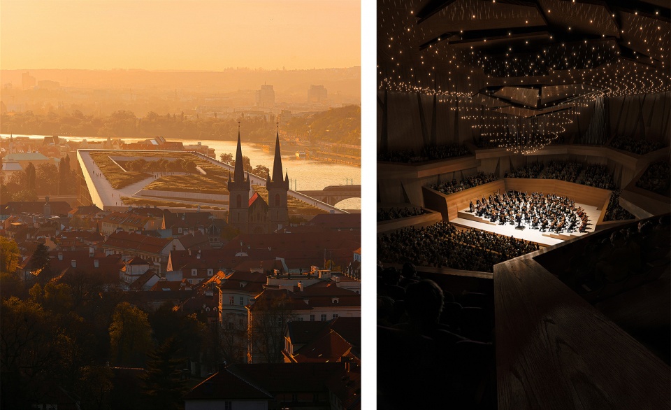 big won the competition for the pragues vltava philharmonic hall