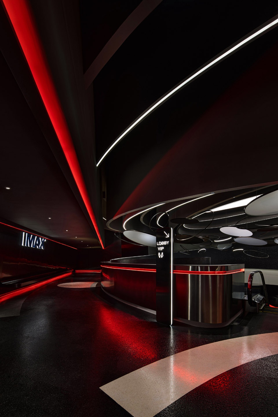 Longgang Vanke Plaza CINESKY Cinema China by Oft Interiors