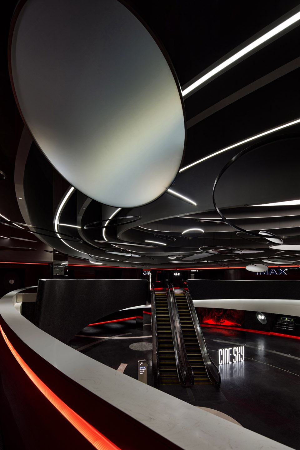 Longgang Vanke Plaza CINESKY Cinema China by Oft Interiors