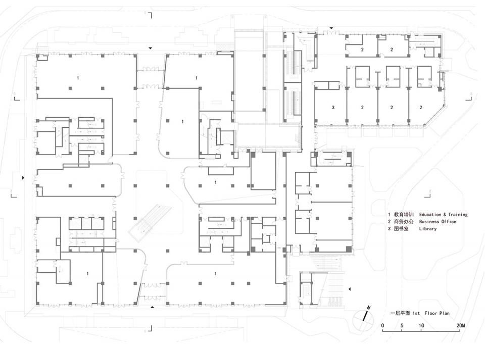 e cube development center china by gen architects