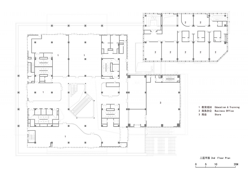e cube development center china by gen architects