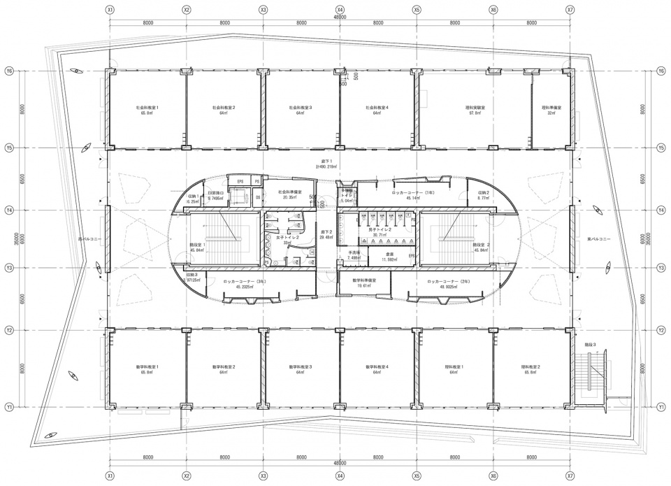 osaka gakuin university senior high school by atsushi kitagawara architects