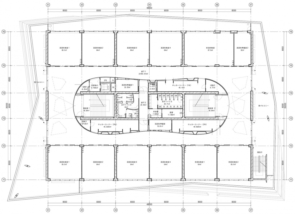 osaka gakuin university senior high school by atsushi kitagawara architects