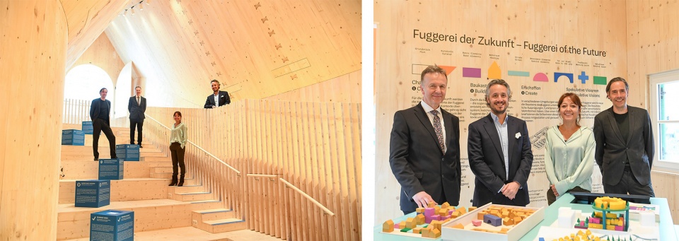 fuggerei next500 pavilion and three proposals for fuggerei of the future mvrdv