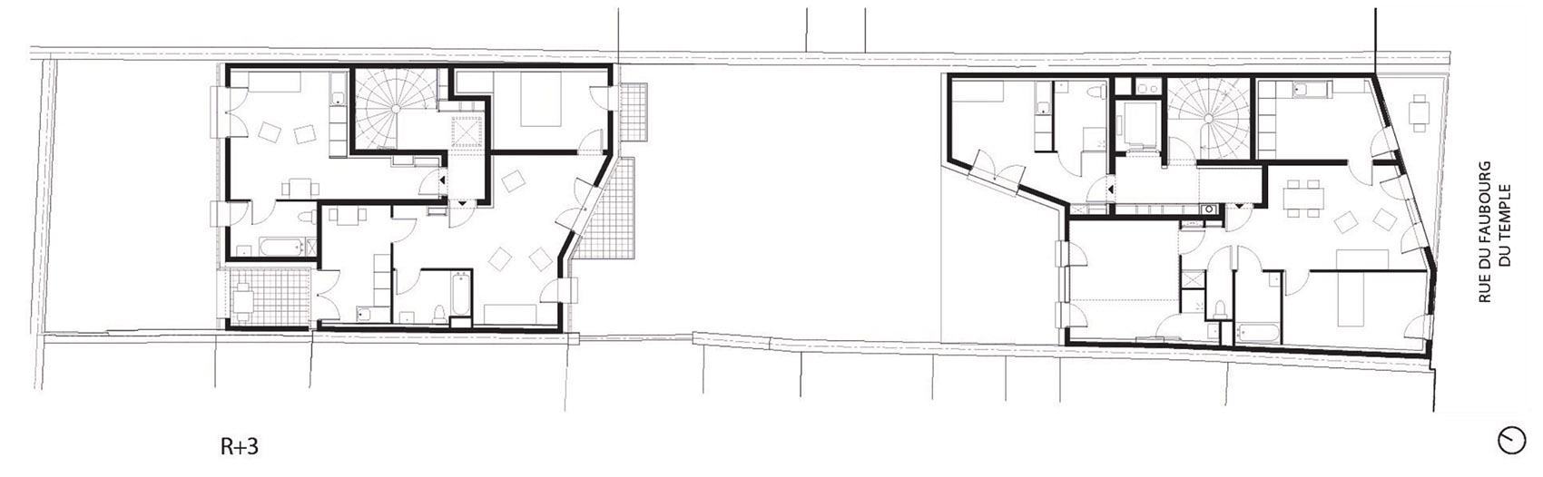 street and garden paris by rh architecture