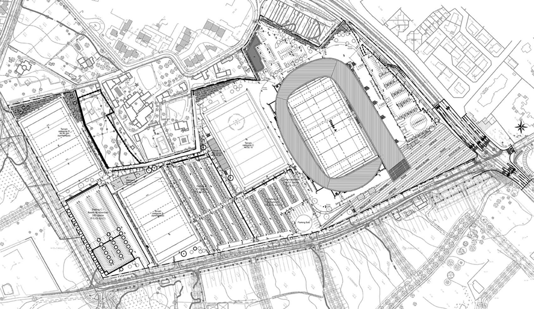 ggl stadium montpellier by a architecture
