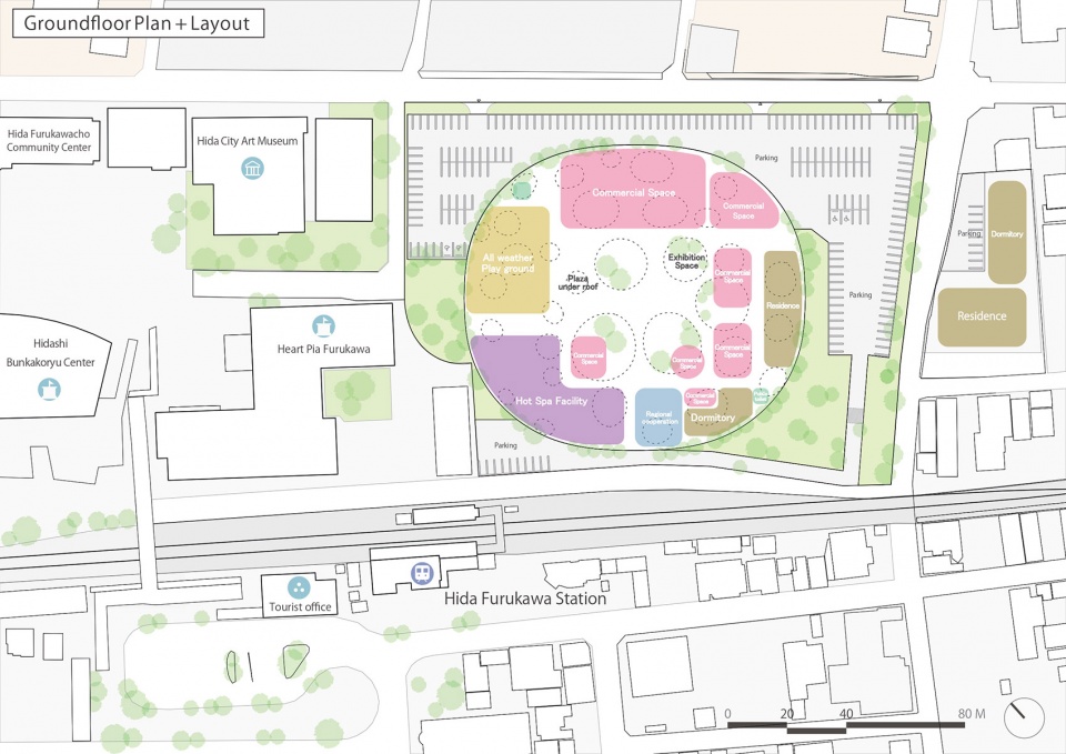 hida furukawa station east development tentative by sou fujimoto architects