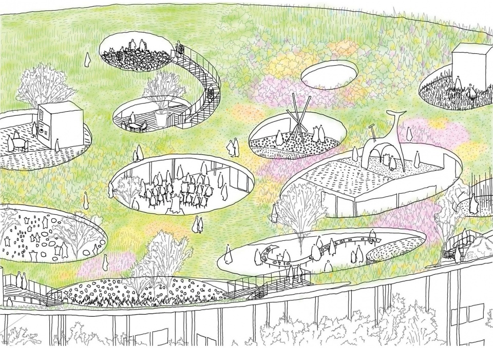 hida furukawa station east development tentative by sou fujimoto architects
