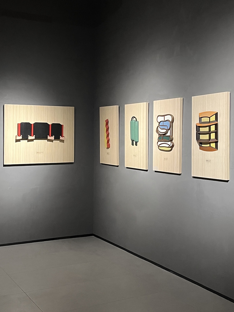 the wall installation fictional landscape by wang shixiong