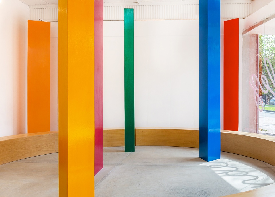colorful abstract pop up by studio cadena