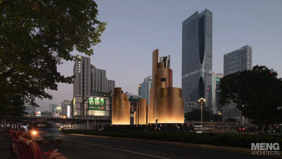 a kinetic sculpture in luohu shenzhen china by meng architects 1