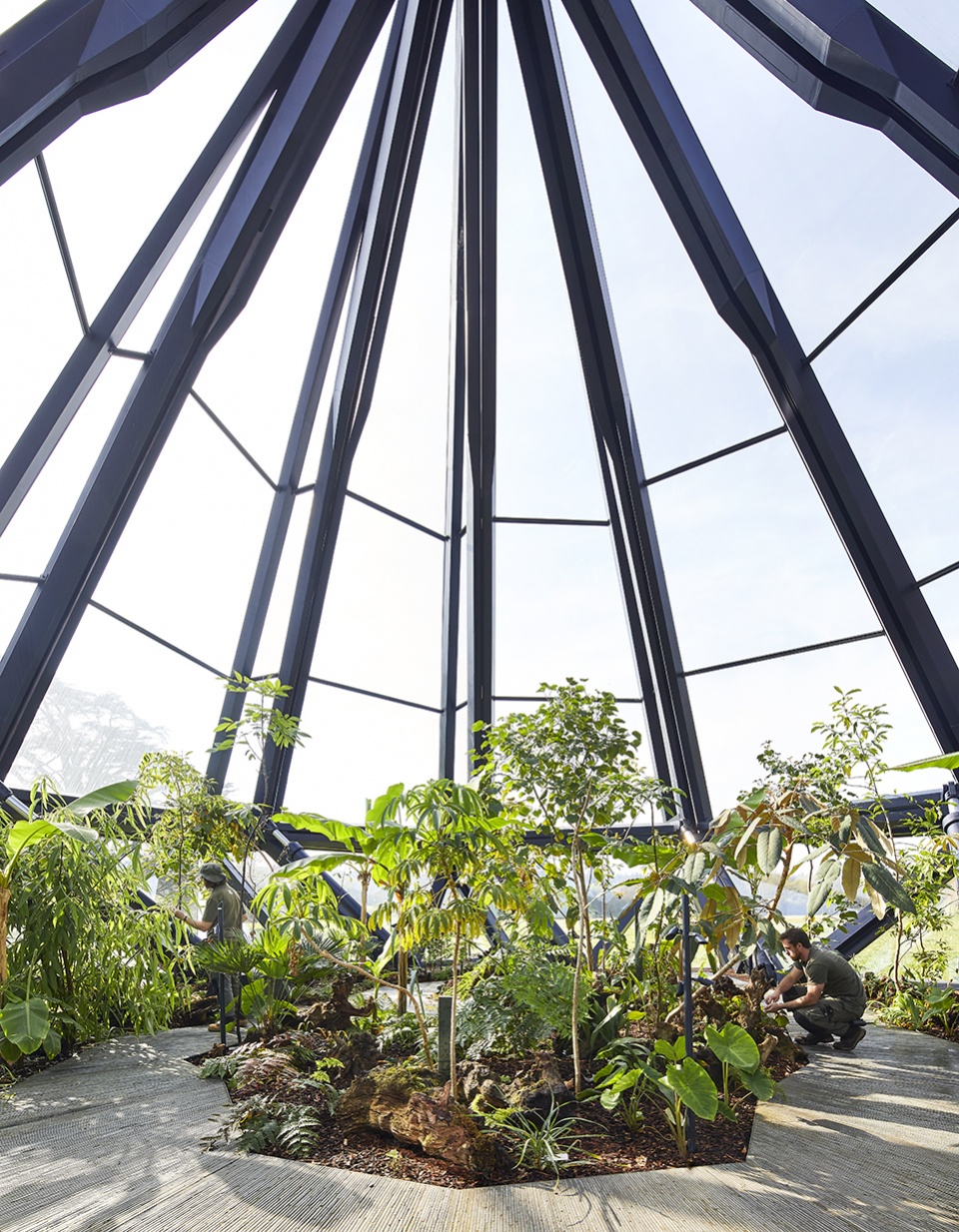 kinetic glasshouse and silk route garden by heatherwick studio