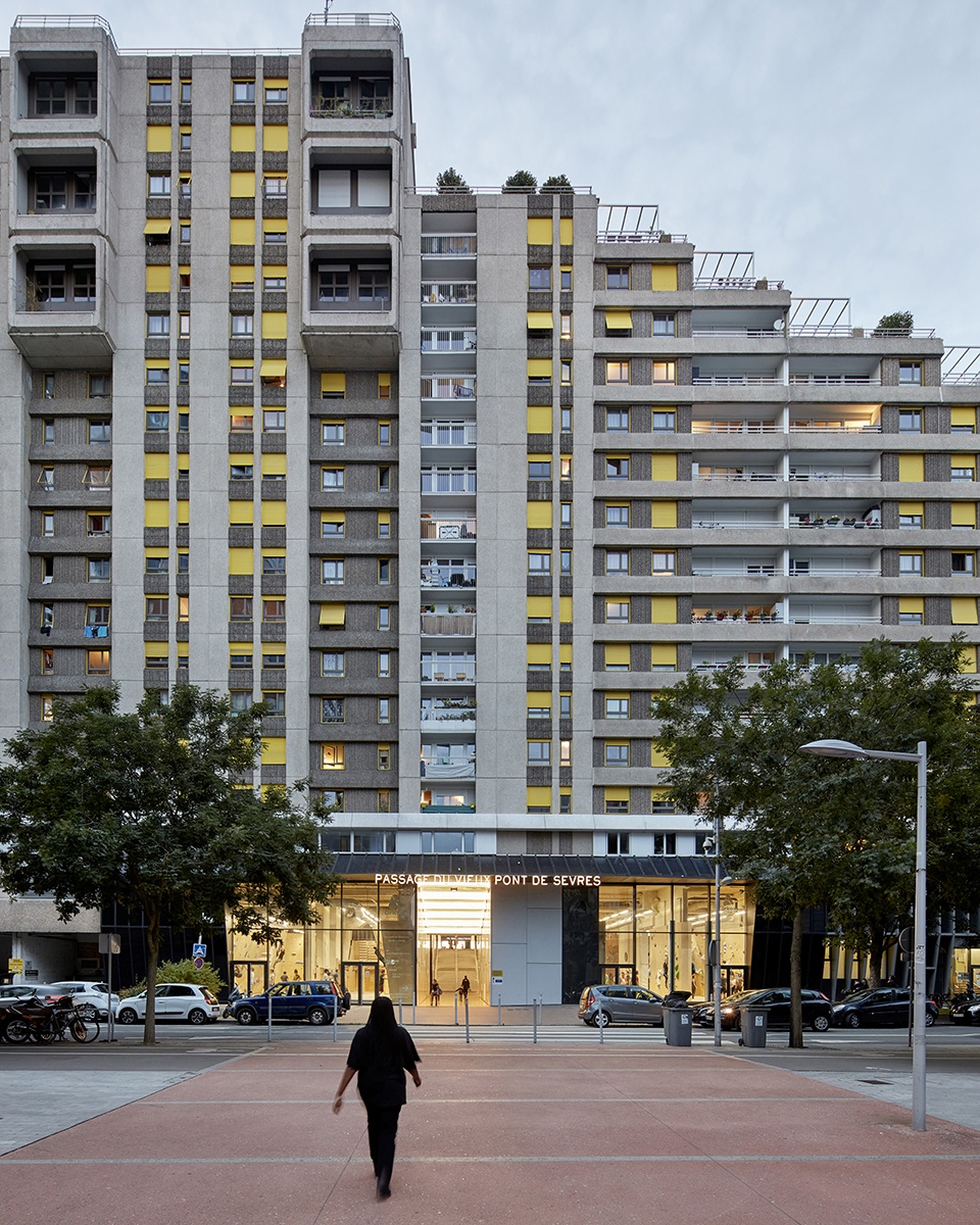 restructuring of the vieux pont de sevres public passageways and climbing complex by atelier du pont
